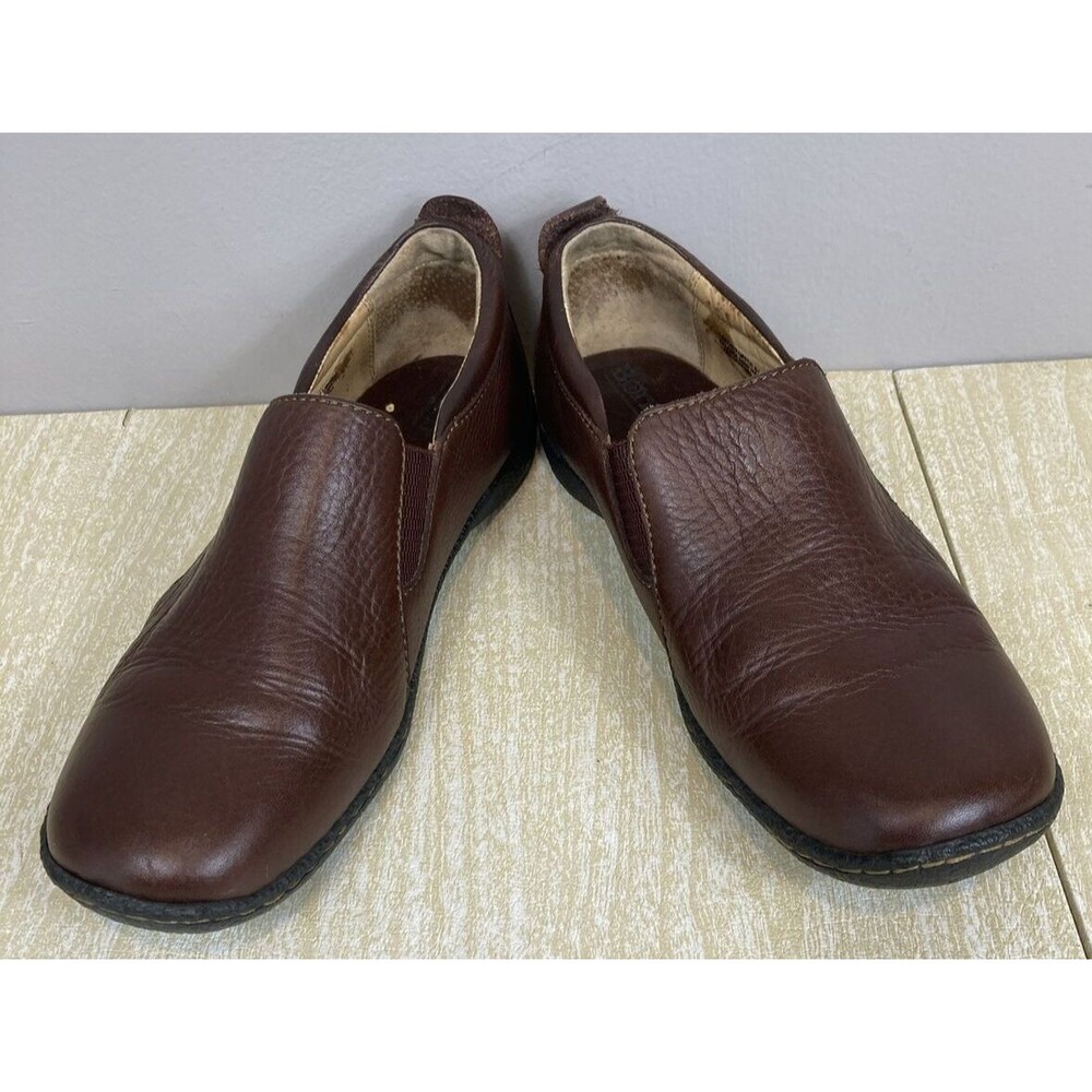 Born Rich Brown Leather Flats